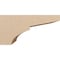 Ekena Millwork 12"W x 24"D x 12"H Wide Monterey Rough Cedar Woodgrain TimberThane Corbel, Primed Tan CORUR12X24X12MONRCPR - alternate 4